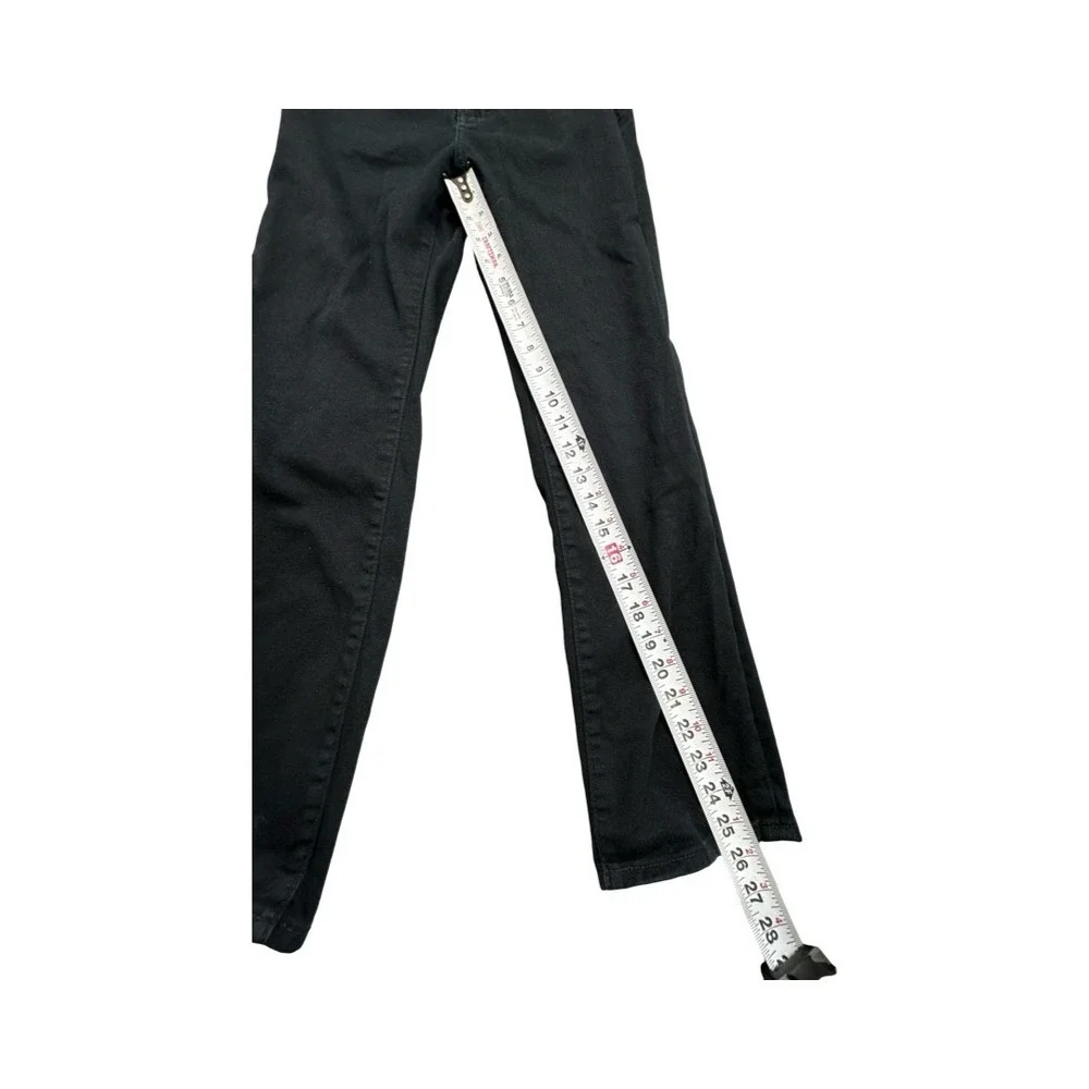 Gap Jeans Girls 12 Black Stretch Straight Denim Pants Classic School Uniform
